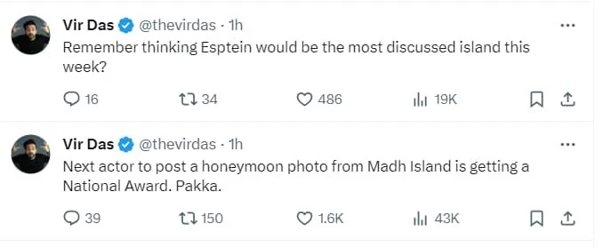 Celebs Hail Indian Islands, Amidst The Beach Battle With Maldives 93 Tweets by veer das