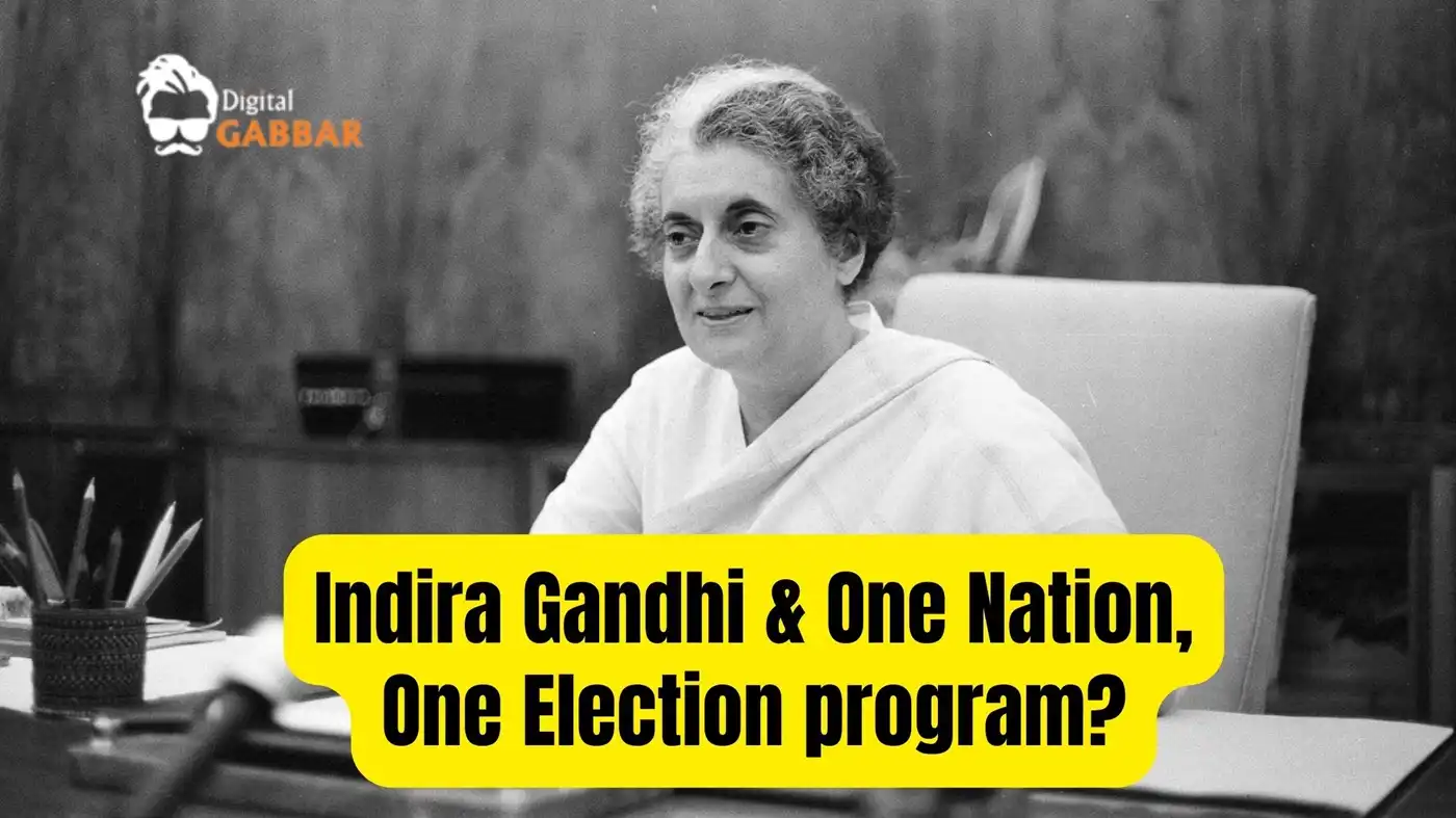 Indira Gandhi & One Nation, One Election program
