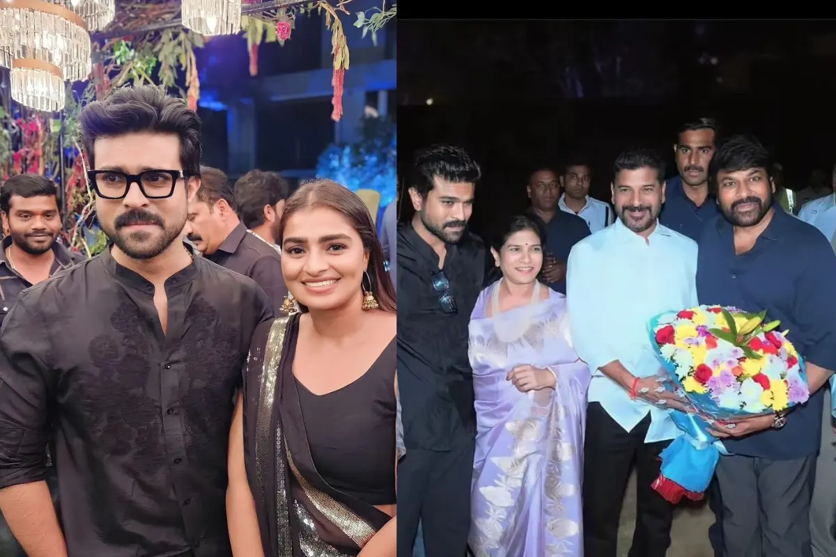 Ram Charan hold a grand celebration in honour of Chiranjeevi's Padma Vibhushan award