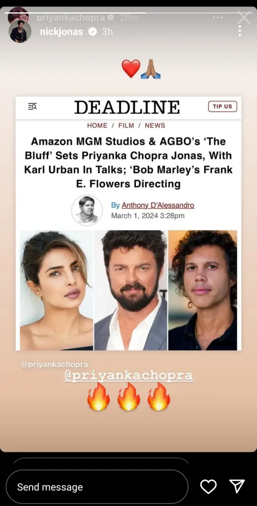 Priyanka Chopra Plays Pirate in the New Project, Directed by Bob Marley's Frank E Flowers 93 Priyanka Chopra