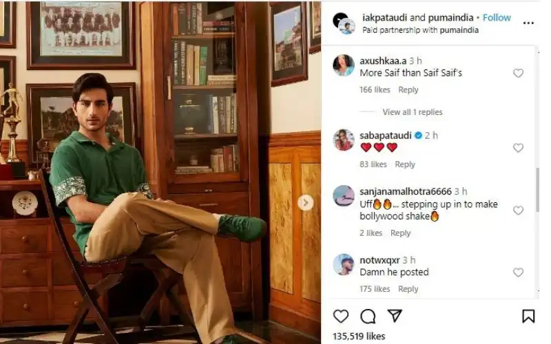 Ibrahim Ali Khan Makes Instagram Debut, Gains 572K Followers with Just One Post 93 Ibrahim Ali Khan Makes Instagram Debut, Gains 572K Followers with Just One Post 1