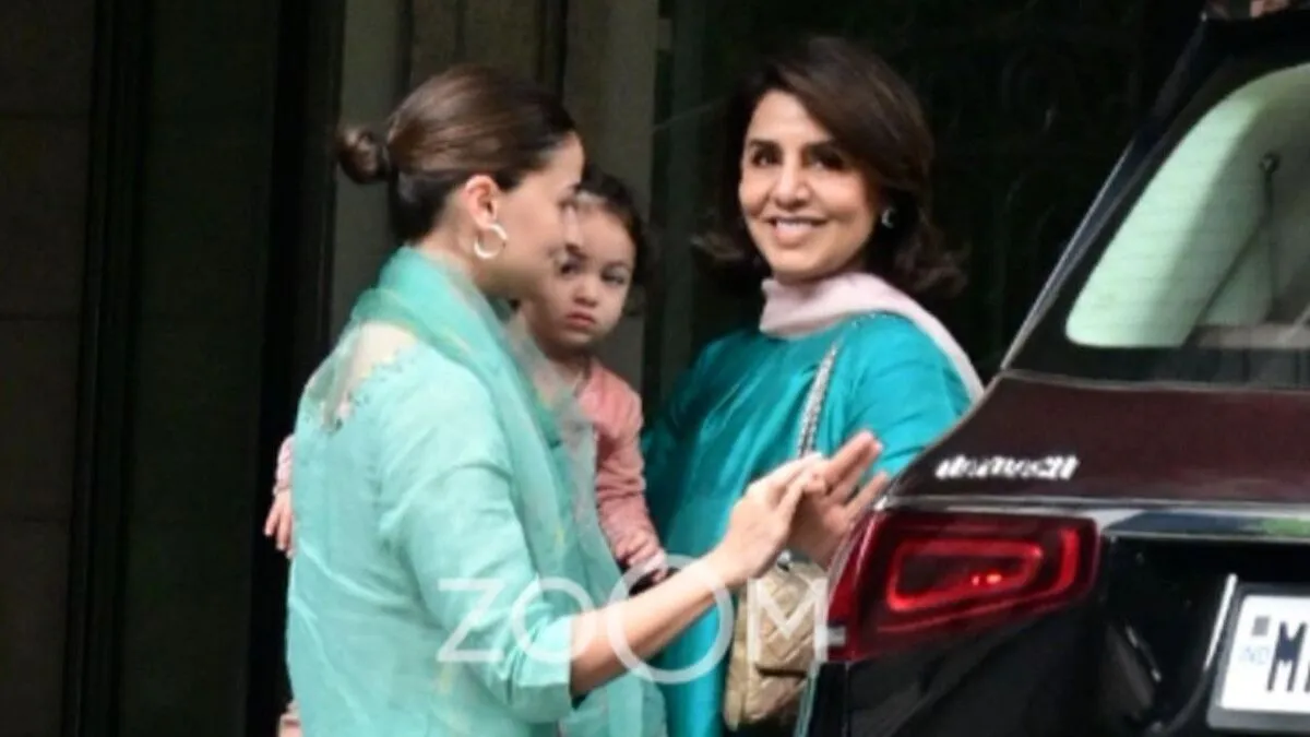 Raha's Traditional Look on Raksha Bandhan: Poses with Mom Alia and Grandma 71 Alia Bhatt Raha and Neetu Kapoor