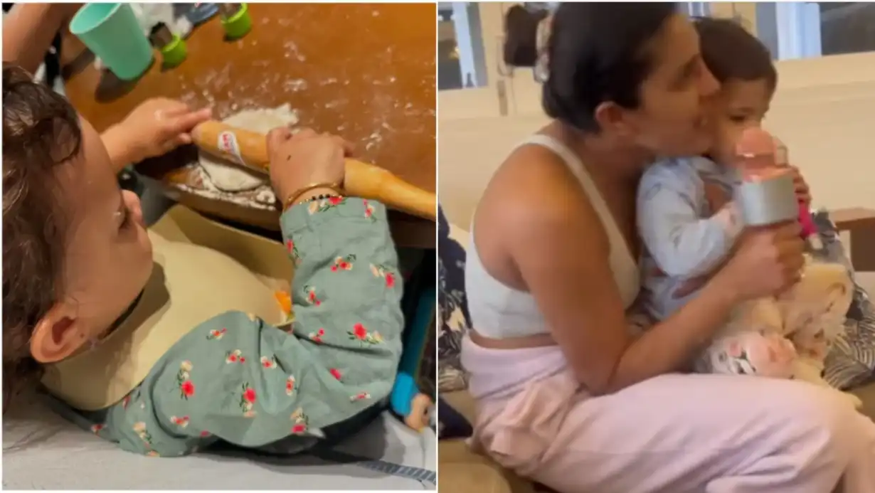 Malti, 2.5 Years Old, Seen Rolling Roti with a Rolling Pin, Priyanka Chopra Shares Picture 87 Malti, 2.5 Years Old, Seen Rolling Roti with a Rolling Pin