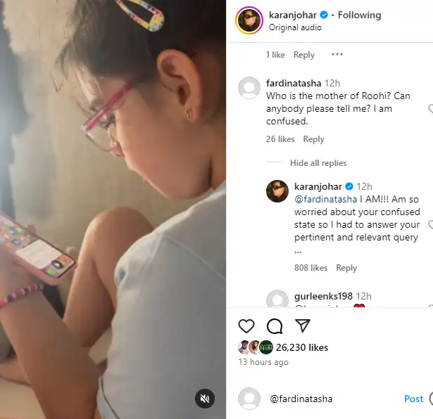 Who is Karan Johar's daughter Roohi's mother? The filmmaker reveals the truth 92 Who Is Karan Johar Daughter Roohi Mother (1)