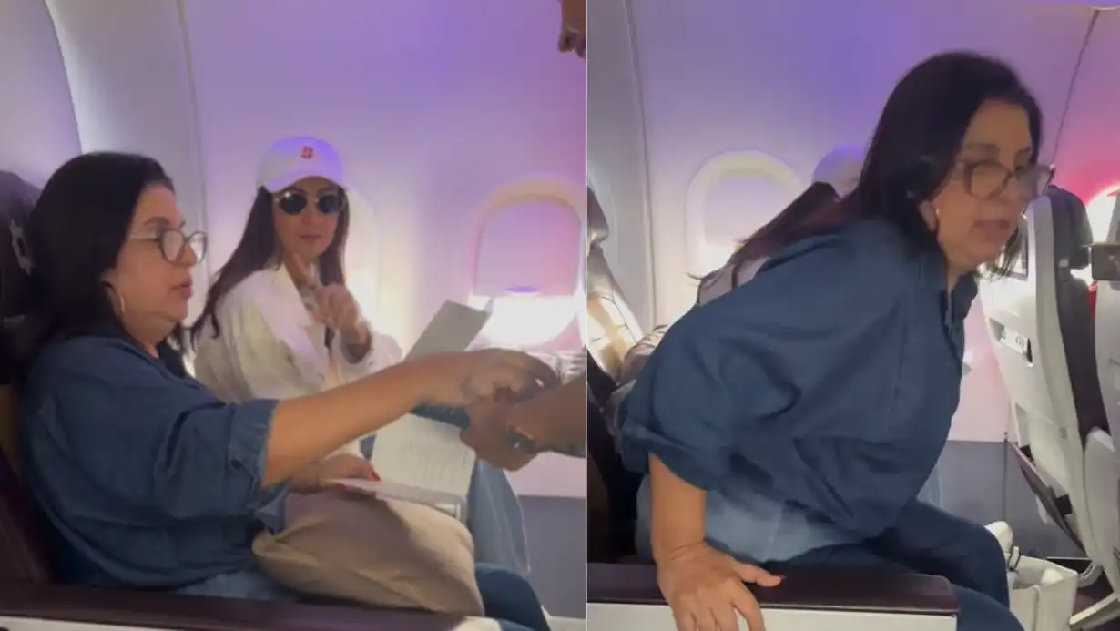 Why Did Shilpa Shetty Anger Farah Khan? Farah Leaves Her Seat in Flight 87 Why Did Shilpa Shetty Anger Farah Khan