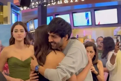 Sara Ali Khan and Kartik Aaryan At Call Me Bae Premiere