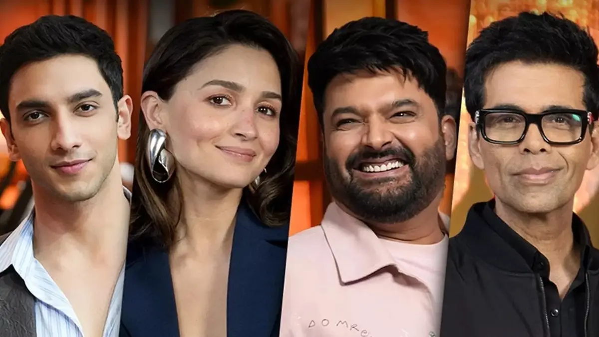 Comedy and Parenting Conversations on The Great Indian Kapil Show 2 89 Vedang Raina, Alia Bhattt, Kapil Sharma, Karan Johar At Tgiks 2