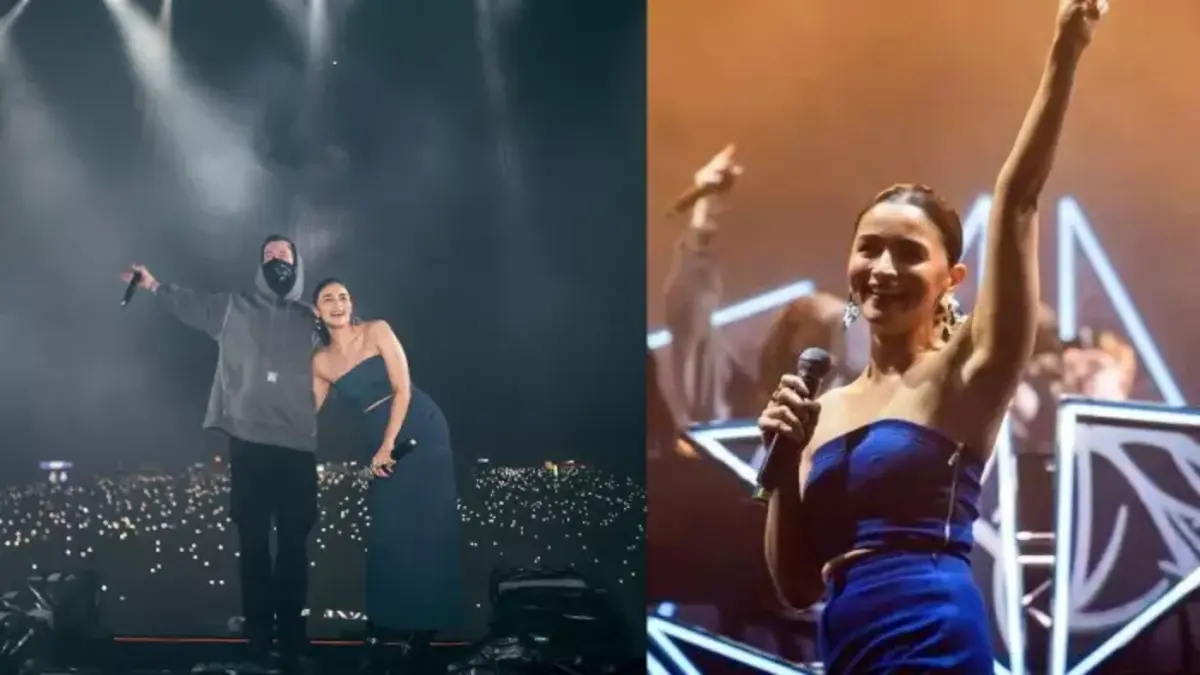Alia Bhatt Sizzles on Stage with Grammy Award Winner Alan Walker in Bengaluru! 71 Alia Bhatt With Alan Walker