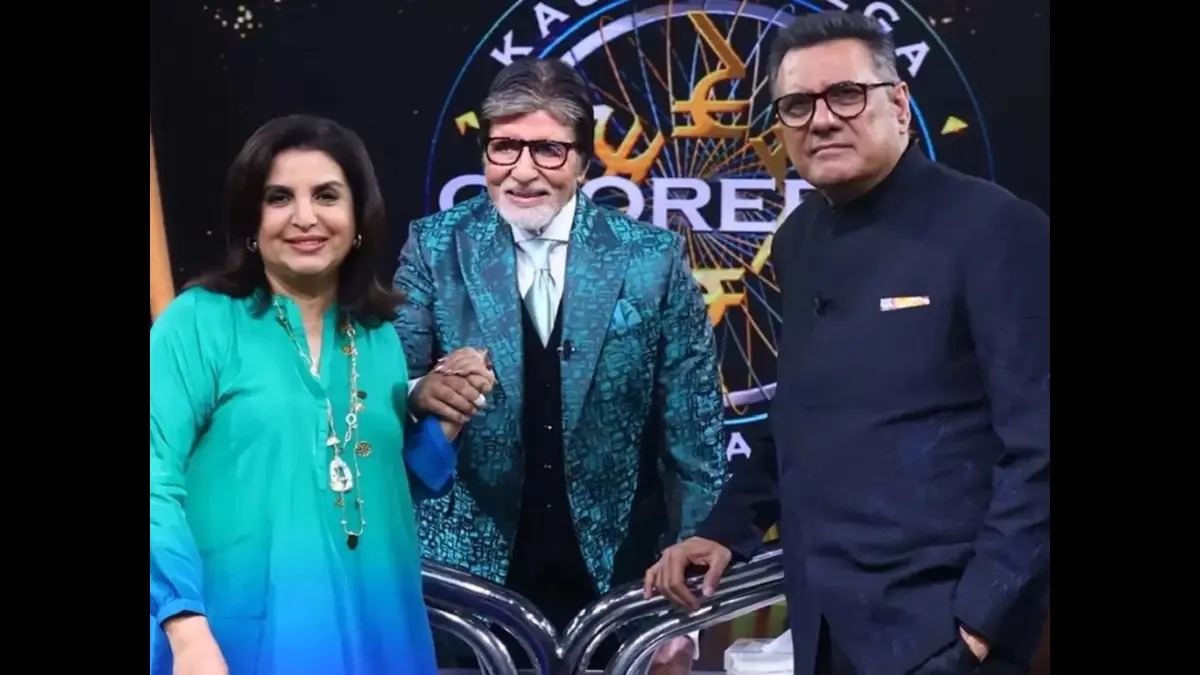 Boman Irani, Farah Khan's Daring Duo Brings Unforgettable moments on Kaun Banega Crorepati 16 89 Farah Khan , Boman Irani And Amitabh Bachchan