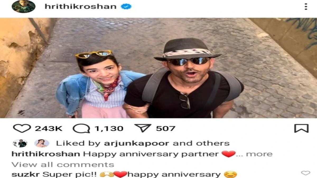Has Hrithik Roshan Secretly Tied the Knot with Saba Azad? The Actor's Romantic Post Has Everyone Talking 71 Hritik Roshan And Saba Azad