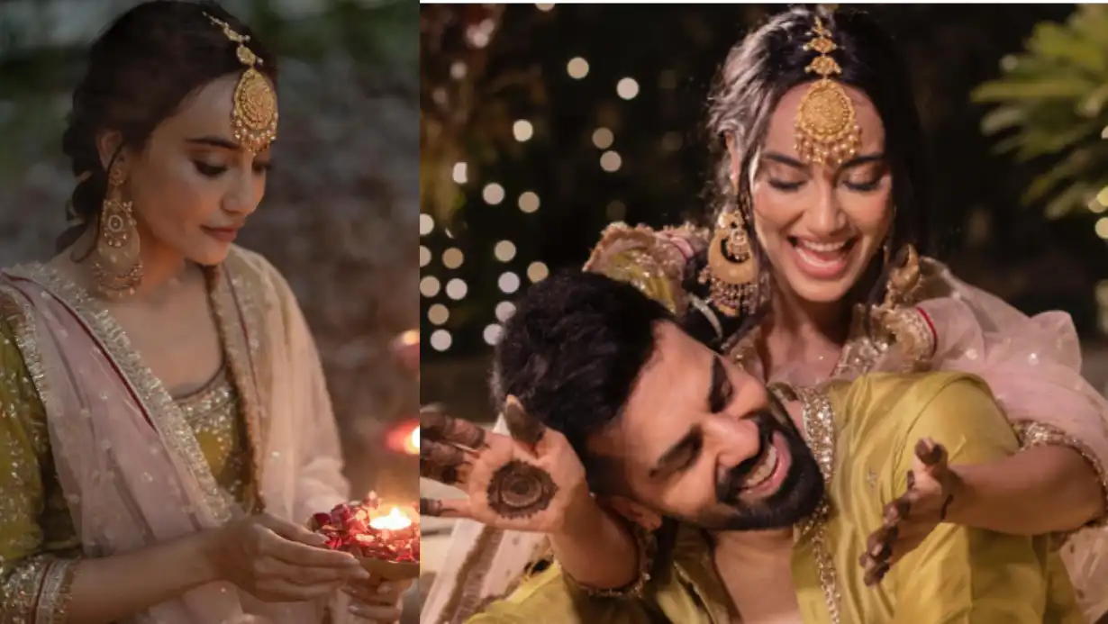 Naagin Fame Surbhi Jyoti Embellishes Her Hands with Fiancé’s Name Mehendi, Dances with Groom-to-Be 95 Naagin Fame Surbhi Jyoti Embellishes Her Hands With Fiancé’s Name Mehendi