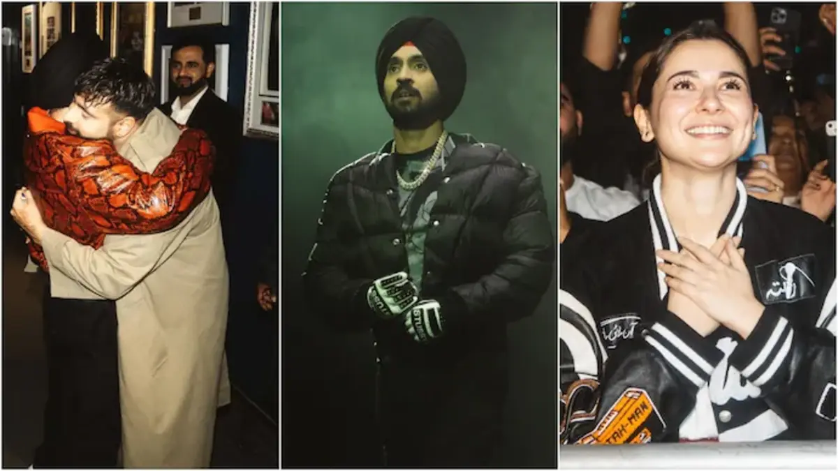Diljit Dosanjh's London Concert Stuns Fans with Special Guest Hania Aamir 71 Diljit Dosanjh Hania Aamir And Badshah
