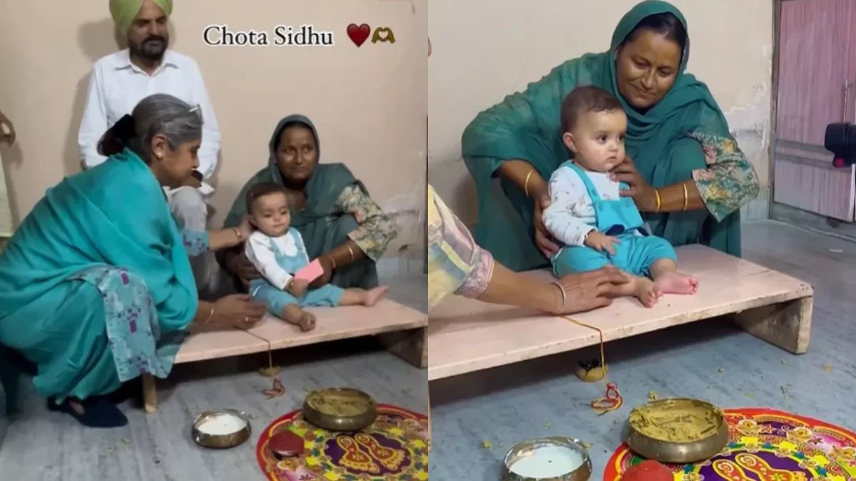 Sidhu Moosewala's Brother's Adorable Annaprashan Video Leaves Fans Emotional 71 Sidhu Moosevalas Younger Brother Annaprashan