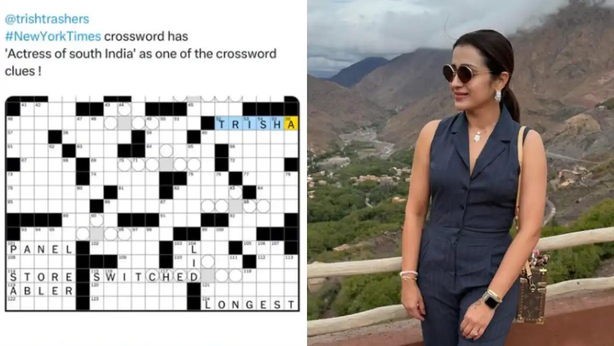 South Indian Actress Trisha Krishnan Featured in New York Times Crossword Puzzle 87 South Indian Actress Trisha Krishnan Featured In New York Times Crossword Puzzle