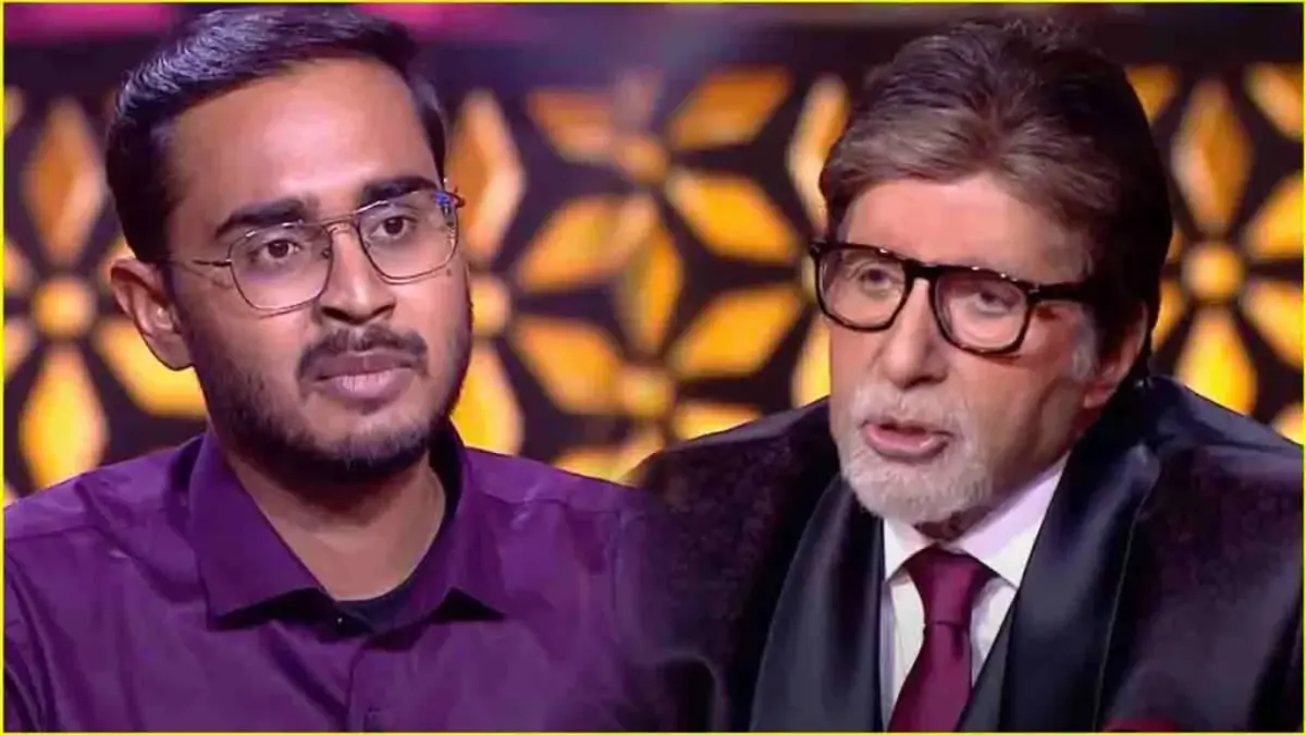 KBC 16: Anurag Dances, Talks Gadgets, and Wins Big with Amitabh Bachchan 91 Anurag Chaurasia And Amitabh Bachchan