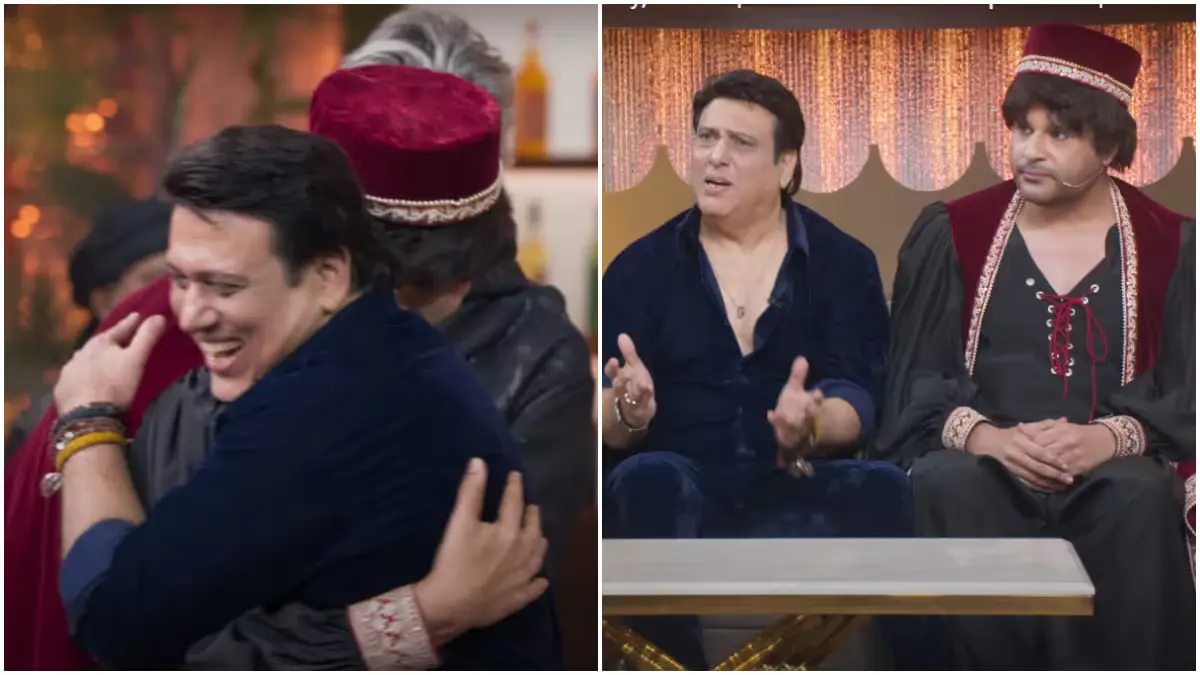 Emotional Reunion: Govinda and Krushna Abhishek Hug It Out After Years of Separation 89 Govinda And Krushna On The Great Indian Kapil Show