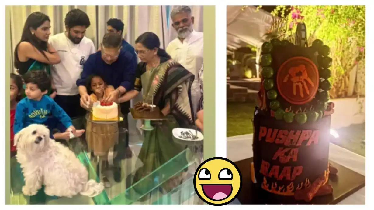 Allu Arjun Celebrates His Father’s Birthday with a Unique 'Pushpa Ka Baap' Cake 85 Allu Arjun Celebrates His Father’s Birthday With A Unique 'pushpa Ka Baap' Cake