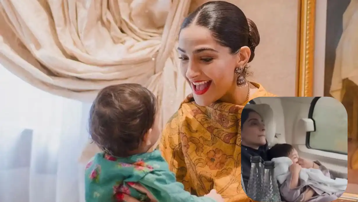 Sonam Kapoor shows son Vayu's face for the first time, cute video goes viral! 87 Sonam Kapoor Shows Son Vayu's Face For The First Time, Cute Video Goes Viral!