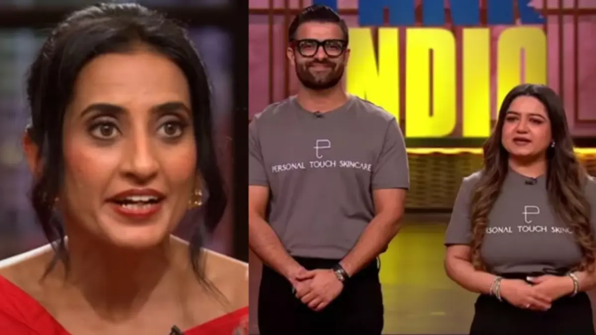 Shark Tank India 4: Vineeta Singh Exposes Inconsistencies in Rs 120 Cr Valuation 89 Vineeta Singh, Aditi And Ashish Jawa