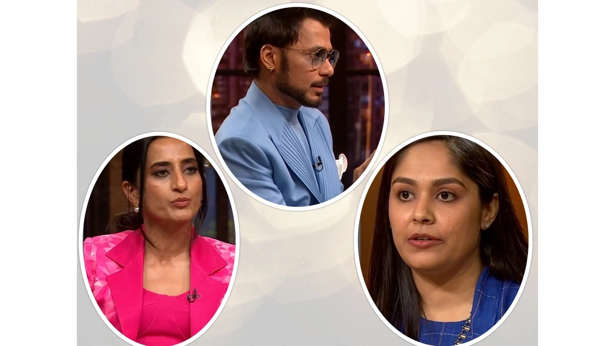Shark Tank India: The Future of Smart Textiles? Chhail Khalsa’s Anuvad Sparks Debate 89 Anupam Mittal, Vineeta Singh, E Textile Founder