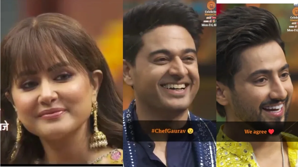 Hina Khan Praises Gaurav Khanna & Faisal Shaikh in Celebrity MasterChef Holi Special 91 Hina Khan, Gaurav Khanna, Faisal Saikh