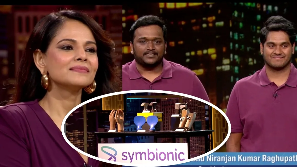 Rs 80 Lakh Deal: Namita Thapar Backs Prosthetics Startup Symbionic on Shark Tank India 89 Symbionic Founders And Namita Thapar