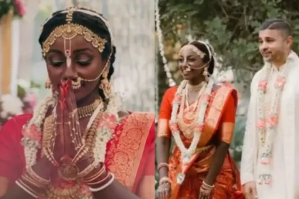 Black Bridal Beauty Krishna Devotee Bride's Look Goes Viral