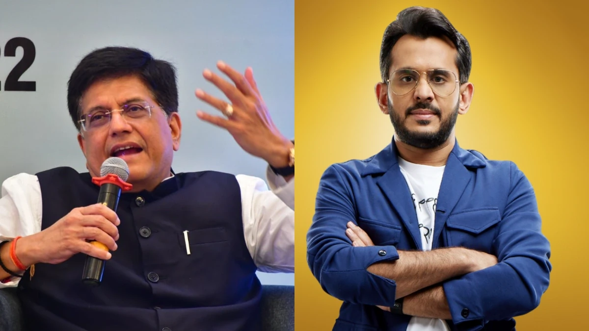 boAt’s Aman Gupta Reacts to Startup Debate: “It’s Not Criticism, It’s a Push” 89 Commerce Minister Piyush Goyal And Aman Gupta