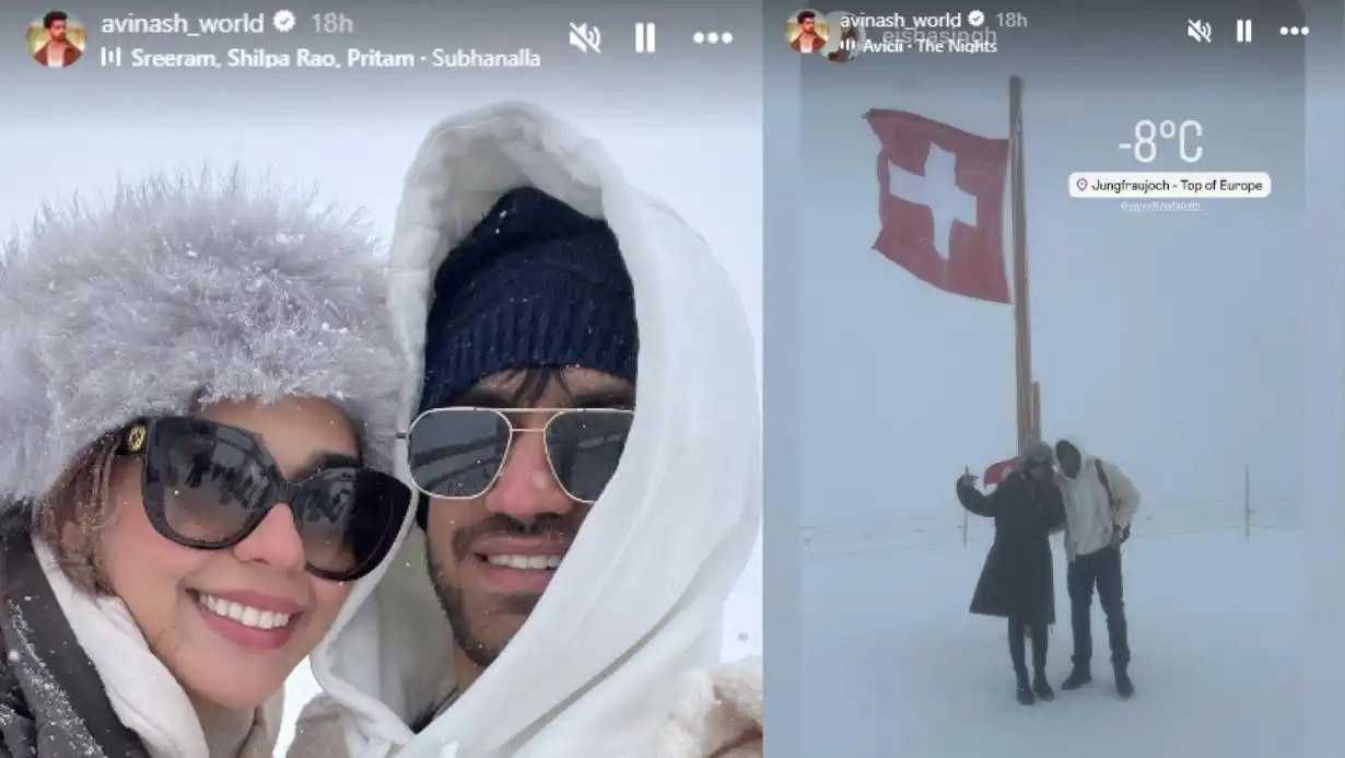 Avinash Mishra and Eisha Singh’s Snowy Swiss Vacation Sets the Internet on Fire 87 Avinash Mishra Eisha Singh Swiss Vacation Pictures Go Viral