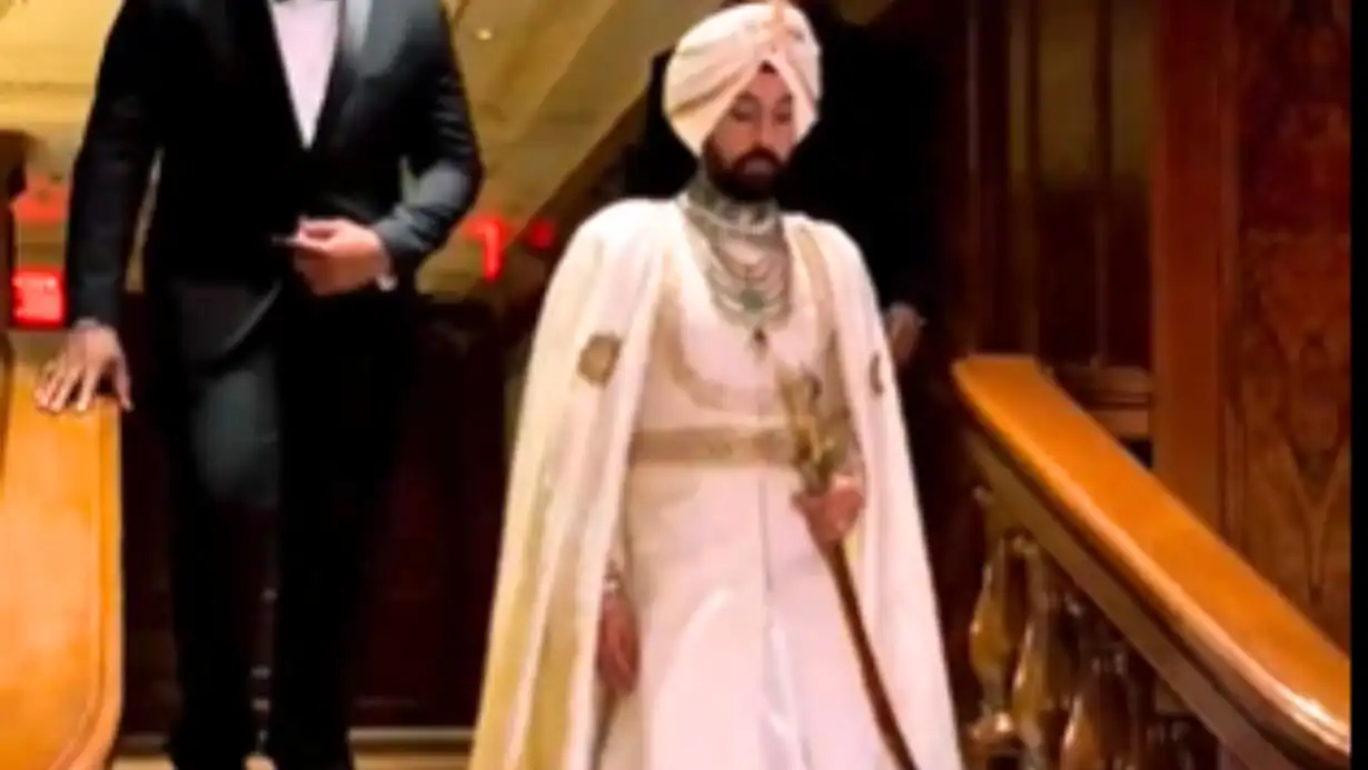 Diljit Dosanjh Becomes ‘King of MET Gala 2025’ with Sword in Hand and Royal Moustache Style 89 Diljit Dosanjh Met Gala 2025 Look Photos Style Shakira Nicole