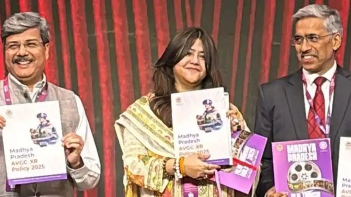 Ekta Kapoor Unveils 'MP 2.0' Film Policy at WAVES Summit 2025 87 Ekta Kapoor Launches Mp 2 Film Policy Waves Summit 2025