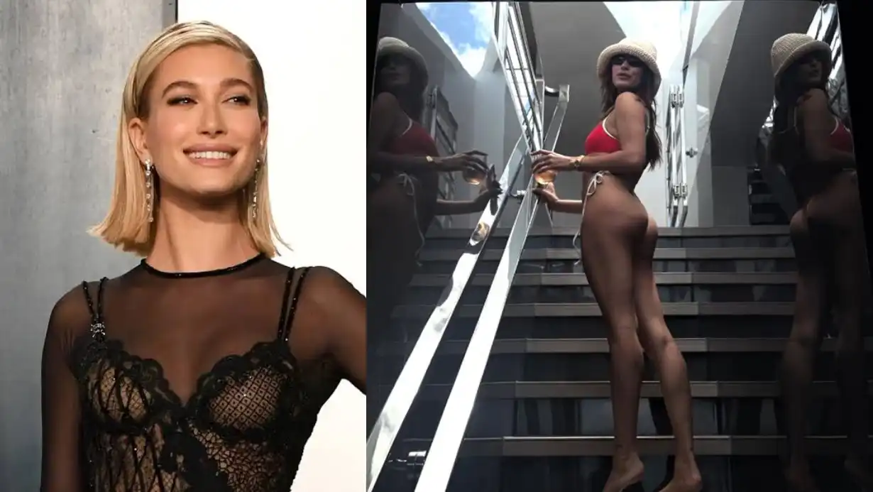 Hailey Bieber Stuns in Bold Thong Bikini During Glamorous Miami Rhode Event 89 Hailey Bieber Thong Bikini Miami Rhode Event