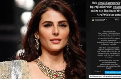 Mandana Karimi Operation Sindoor Controversy Madhura Naik Demands Deportation