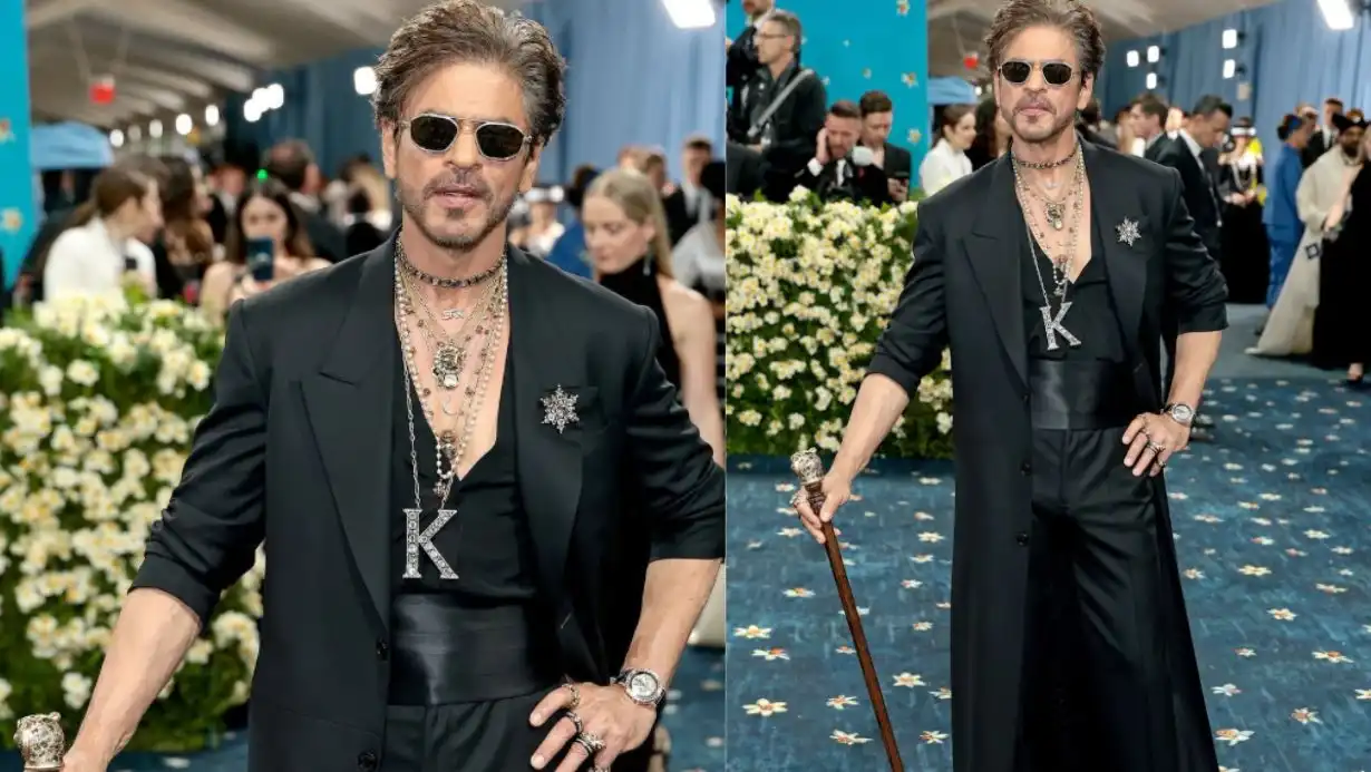 Met Gala 2025: Shahrukh Khan Steals the Show with Just Three Words and a Royal Look 89 Met Gala 2025 Shahrukh Khan Three Word Introduction Sabyasachi Look