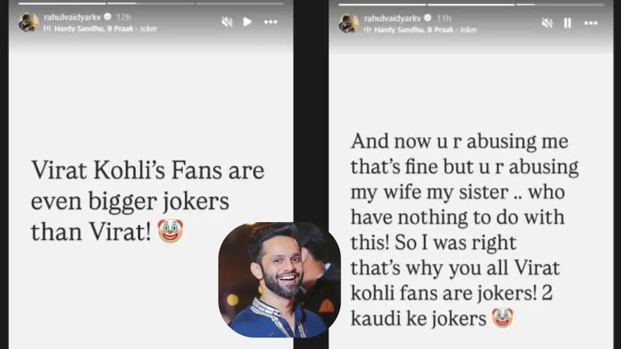 Rahul Vaidya Mocks Virat Kohli Over Avneet Kaur Post, Calls Fans "Cheap Jokers" Amid Backlash 89 Rahul Vaidya Mocks Virat Kohli Avneet Kaur Photo Controversy