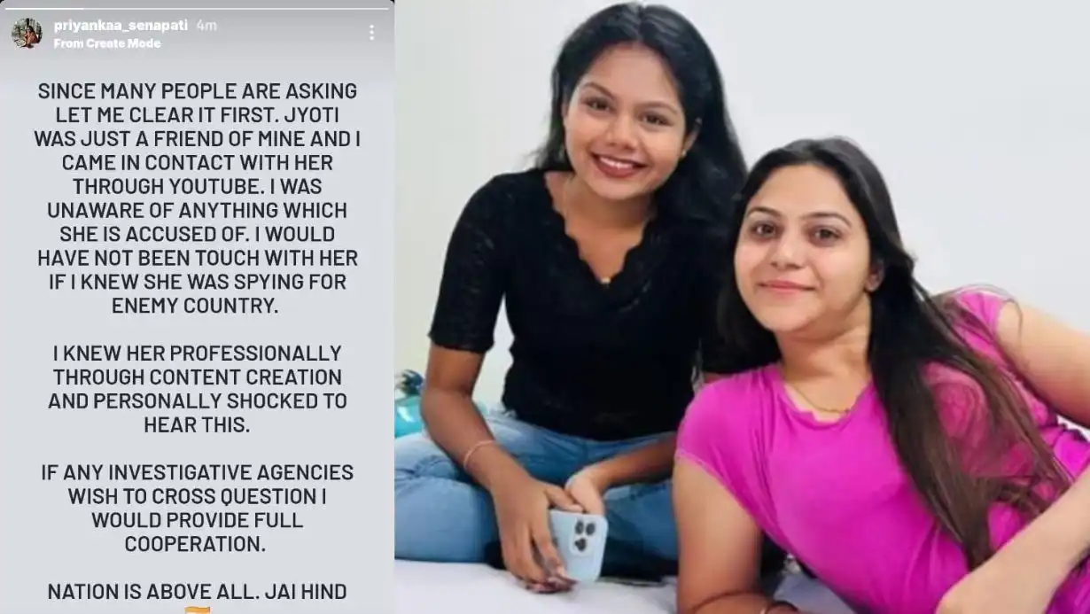 Spy Scandal Twist: Another YouTuber Under IB Scanner After Jyoti Malhotra's Interrogation 87 Spy Scandal Another Youtuber Under Ib Scanner After Jyoti Malhotra