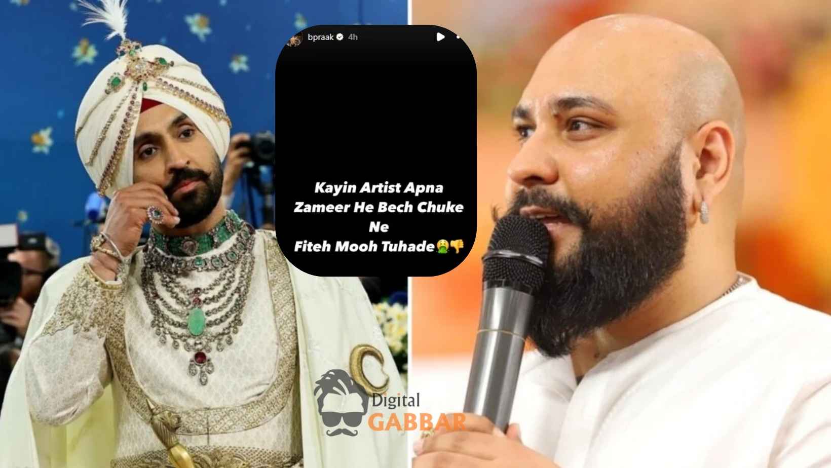 “Shame on You”: B Praak Slams Actor for Working with Pakistani Actress – Is This Dig at Diljit Dosanjh? 90 B Praak Slams Diljit Dosanjh Pakistani Actress Controversy