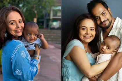 Devoleena Bhattacharjee With Son And Husband