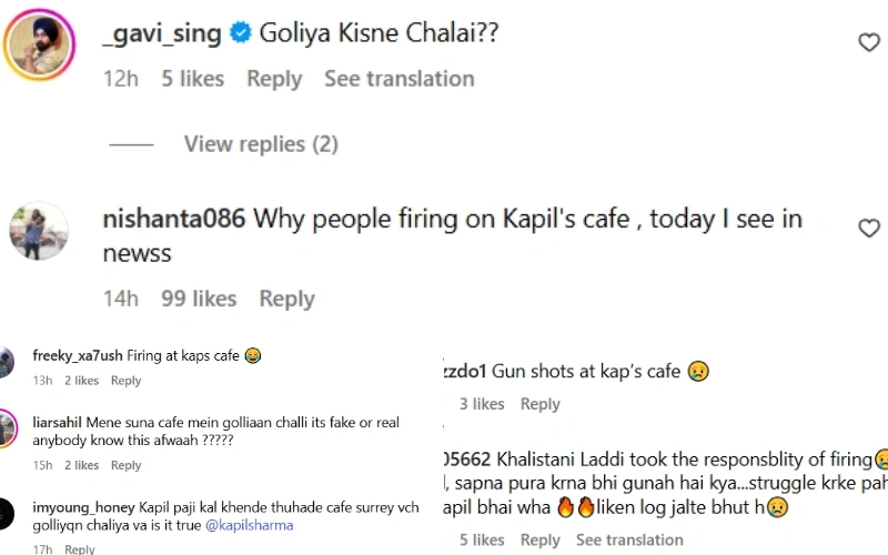 Kapil Sharma’s Canada Cafe Attacked in Firing, Khalistani Terrorist Claims Role 93 Comments