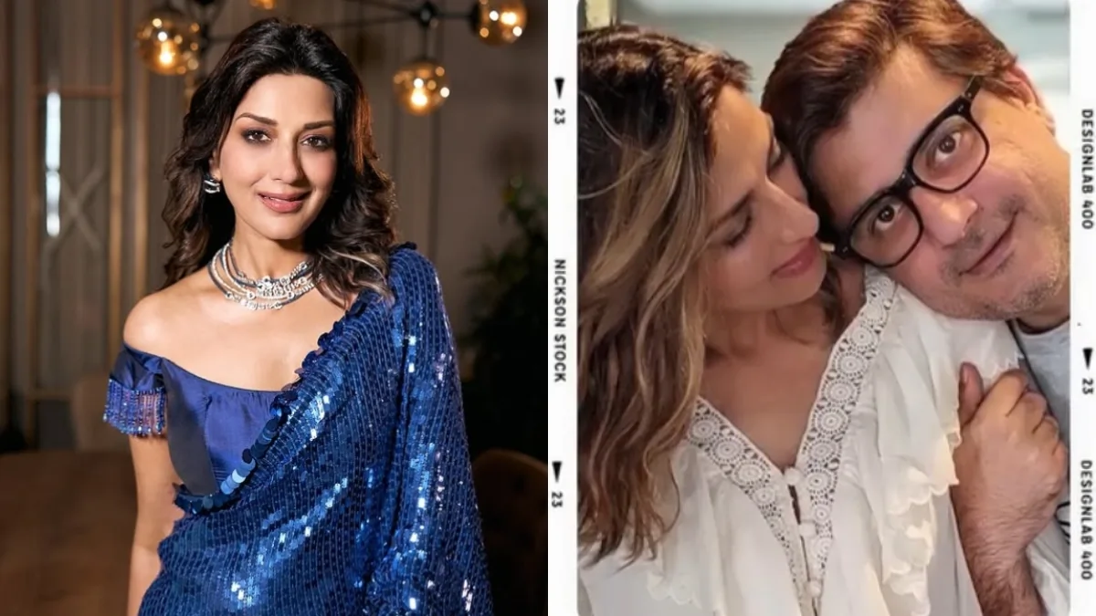 "Hosting is Scary" - Sonali Bendre Opens Up About New Reality Show Role 89 Sonali Bindre And Her Husband