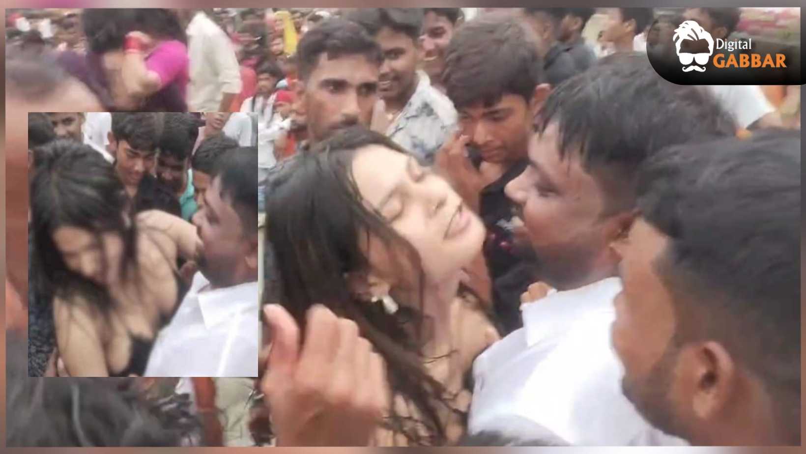 Viral Video: Bihar Panchayat Chief Caught in Vulgar Dance With Orchestra Dancer 98 Bihar Panchayat Chief Vulgar Dance Viral Video