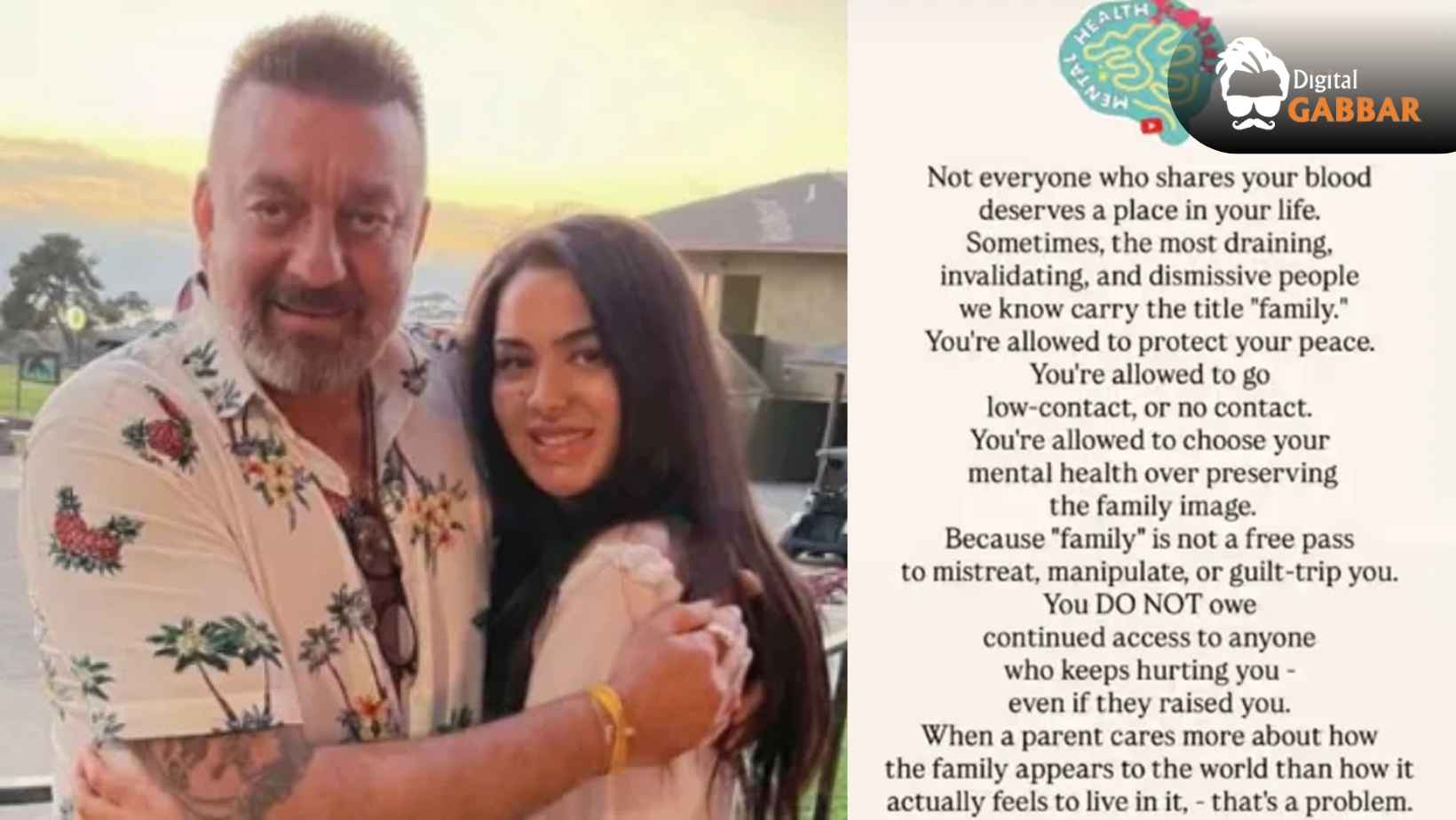 Trishala Dutt’s Cryptic Post Sparks Buzz: Hint at Strained Bond with Sanjay Dutt? 94 Trishala Dutt Cryptic Post Family Sanjay Dutt
