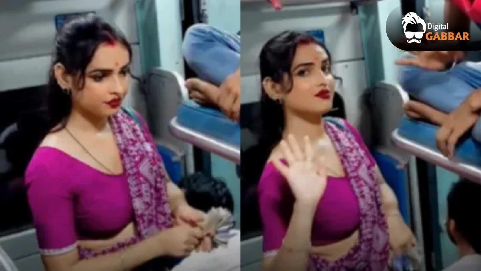 Viral Video: Transgender in Pink Saree Stuns Internet, Called ‘Queen of the Train’ 84 Viral Video Transgender In Pink Saree Train