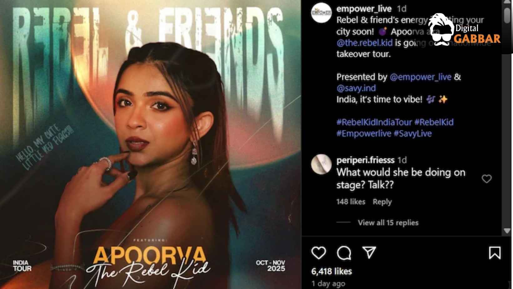 Apoorva Mukhija Announces India Tour: Excitement and Trolls Flood Social Media 80 Apoorva Mukhija India Tour 2025