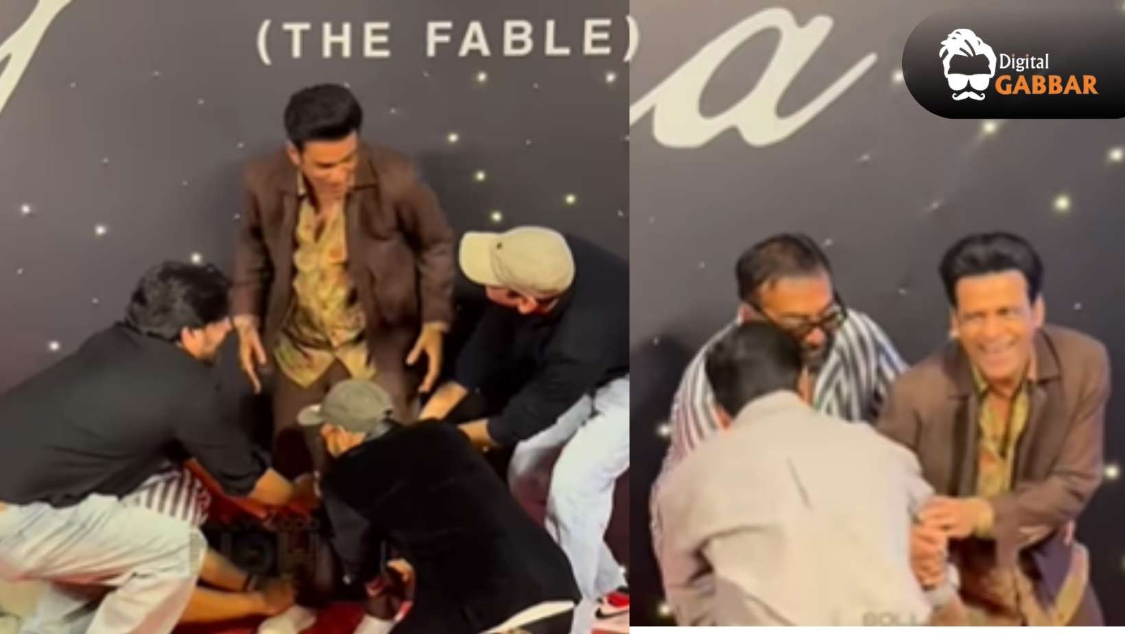 Manoj Bajpayee Turns Red as Stars Touch His Feet at ‘Jugnuma’ Premiere Red Carpet 94 Manoj Bajpayee Feet Touched Jugnuma Premiere