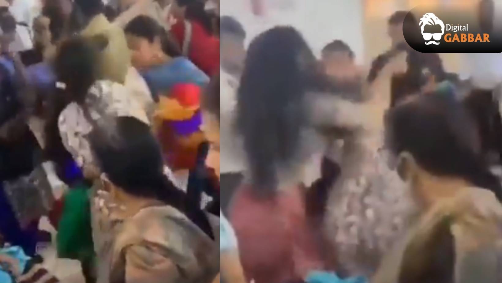 Diwali Saree Sale Turns Into Chaos! Two Women’s Shocking Fight Video Goes Viral 105 Saree Fight Viral Video Diwali Sale Women Clash