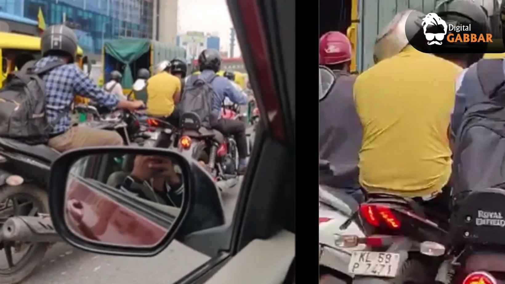 Bengaluru Biker Wears Frying Pan as Helmet to Dodge Traffic Police — Video Goes Viral 107 Bengaluru Biker Frying Pan Helmet Viral Video