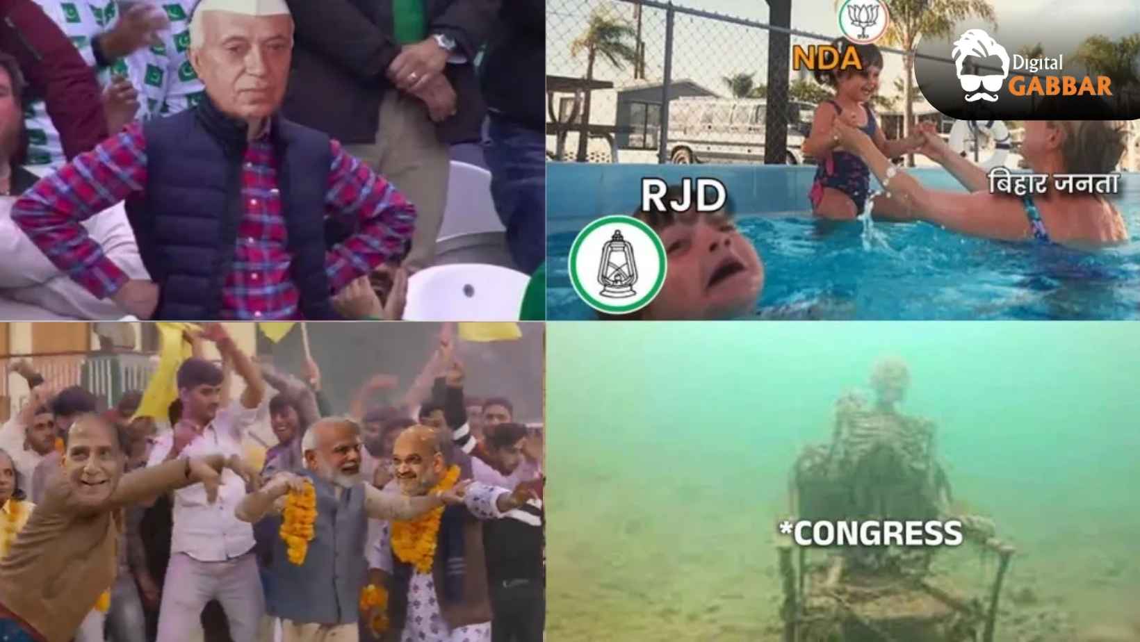 Bihar Election Results 2025: NDA’s Big Lead Sparks Wave of Viral Memes Across Social Media 106 Bihar Election Results 2025 Viral Memes Nda Lead