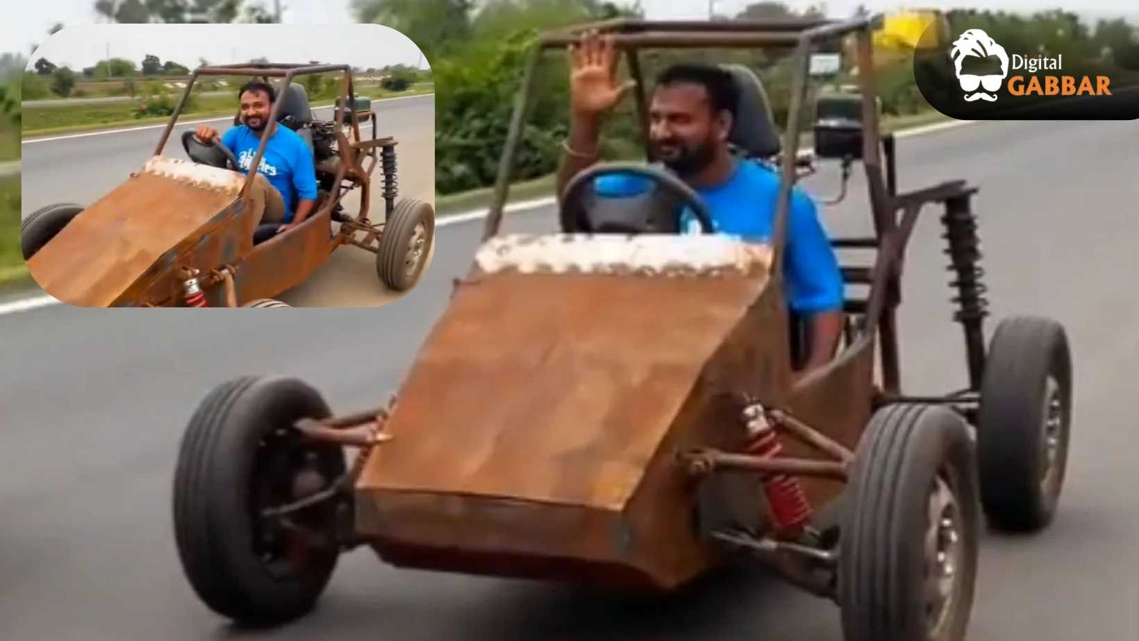Viral Desi Jugaad Video: Man Builds Mini Car from Scrap, Internet Calls It ‘Genius!’ 106 Desi Jugaad Mini Car Viral Video