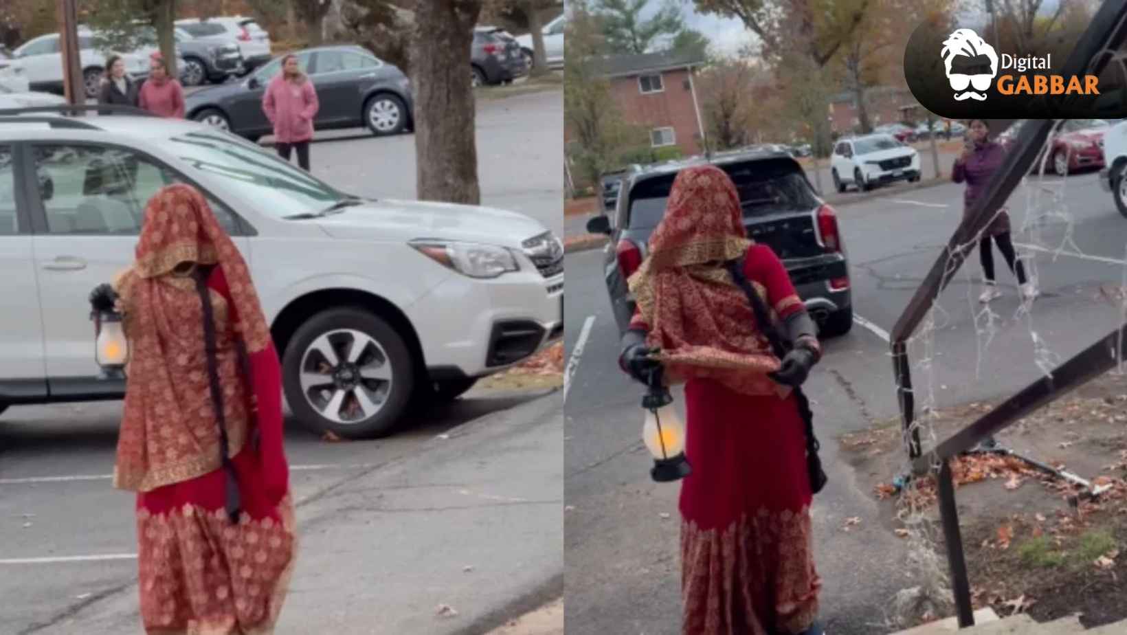 Viral Halloween Video: Indian Woman Turns Into ‘Stree’ in America, Internet Goes Wild 82 Indian Woman Stree Look America Halloween Viral Video